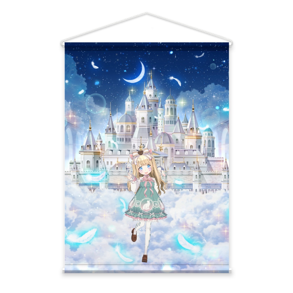 【結姫月ちなり】3月生誕祭記念日-タペストリー-G1060