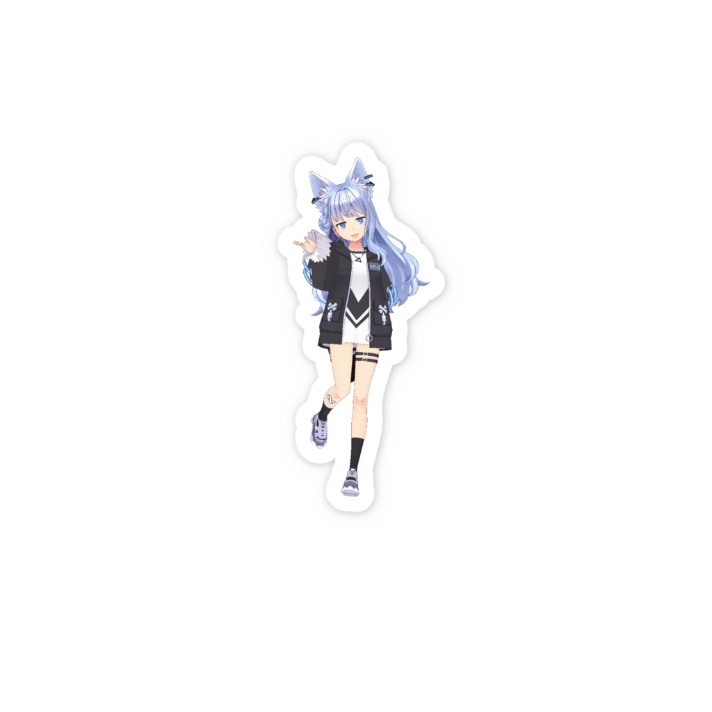 【綺星カナ】3月生誕祭記念日-スマホステッカー-G1050