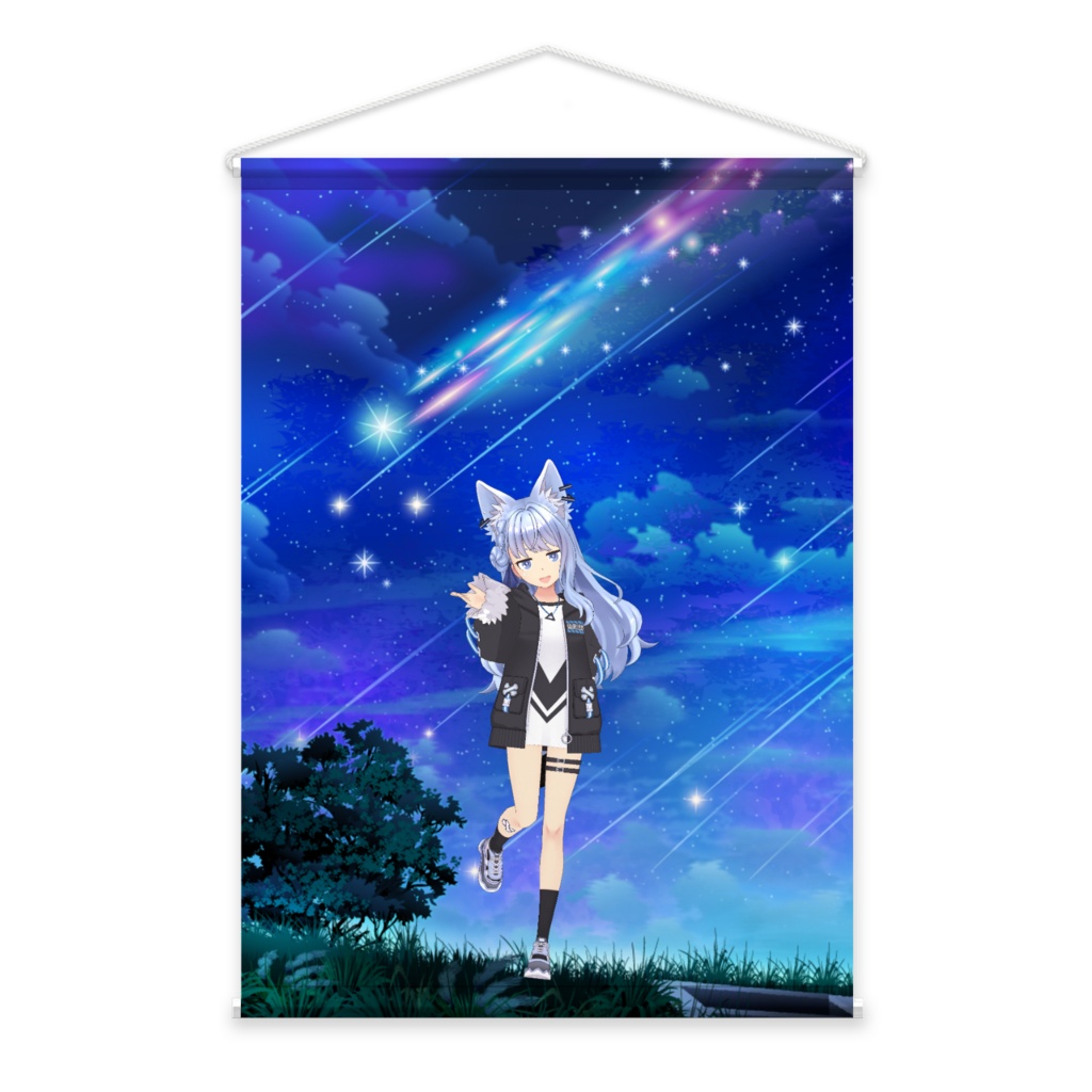 【綺星カナ】3月生誕祭記念日-タペストリー-G1050