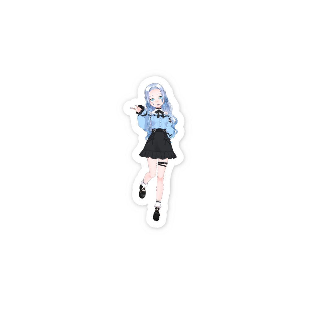 【雪月深雨】3月生誕祭記念日-スマホステッカー-G1030