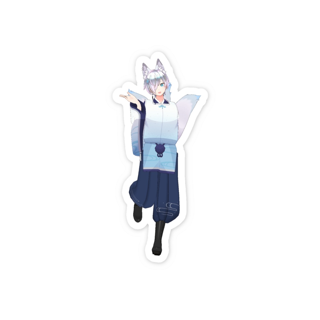 【雪糸乃 朱璃】3月生誕祭記念日-スマホステッカー-G1026