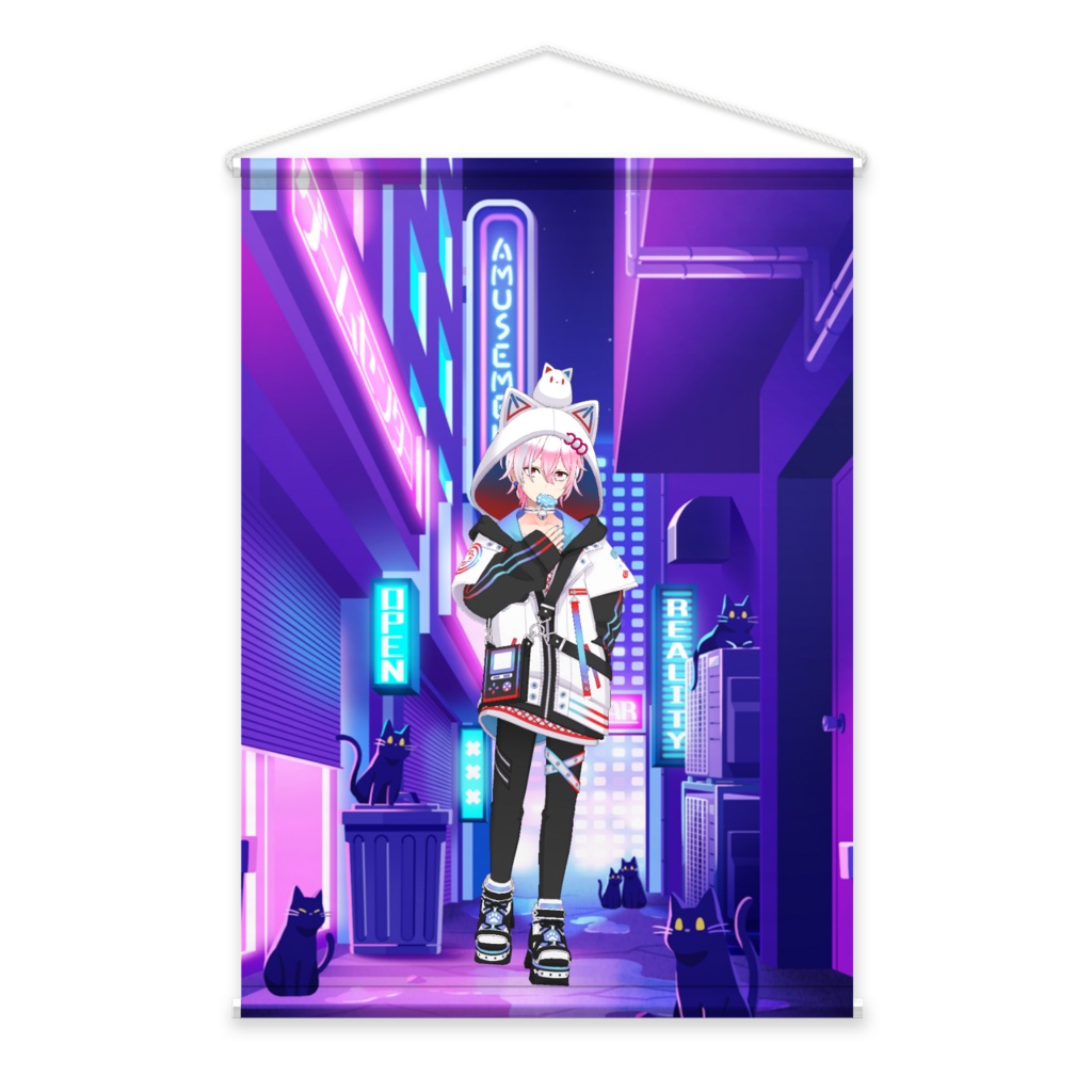 【喜ツネ】3月生誕祭記念日-タペストリー-G1020