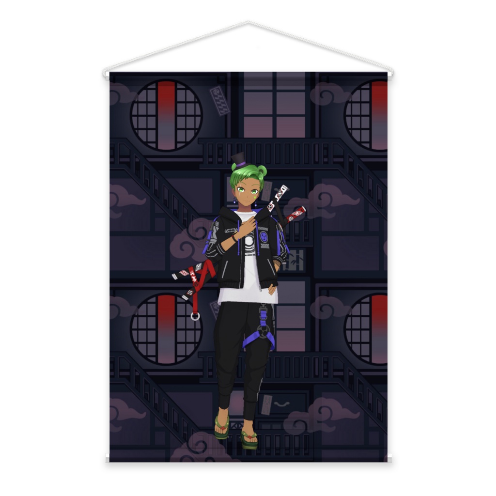 【白雪ペッシ】3月生誕祭記念日-タペストリー-G1014