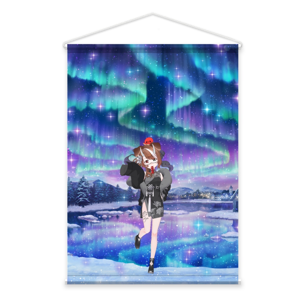 【おもち】3月生誕祭記念日-タペストリー-G1012