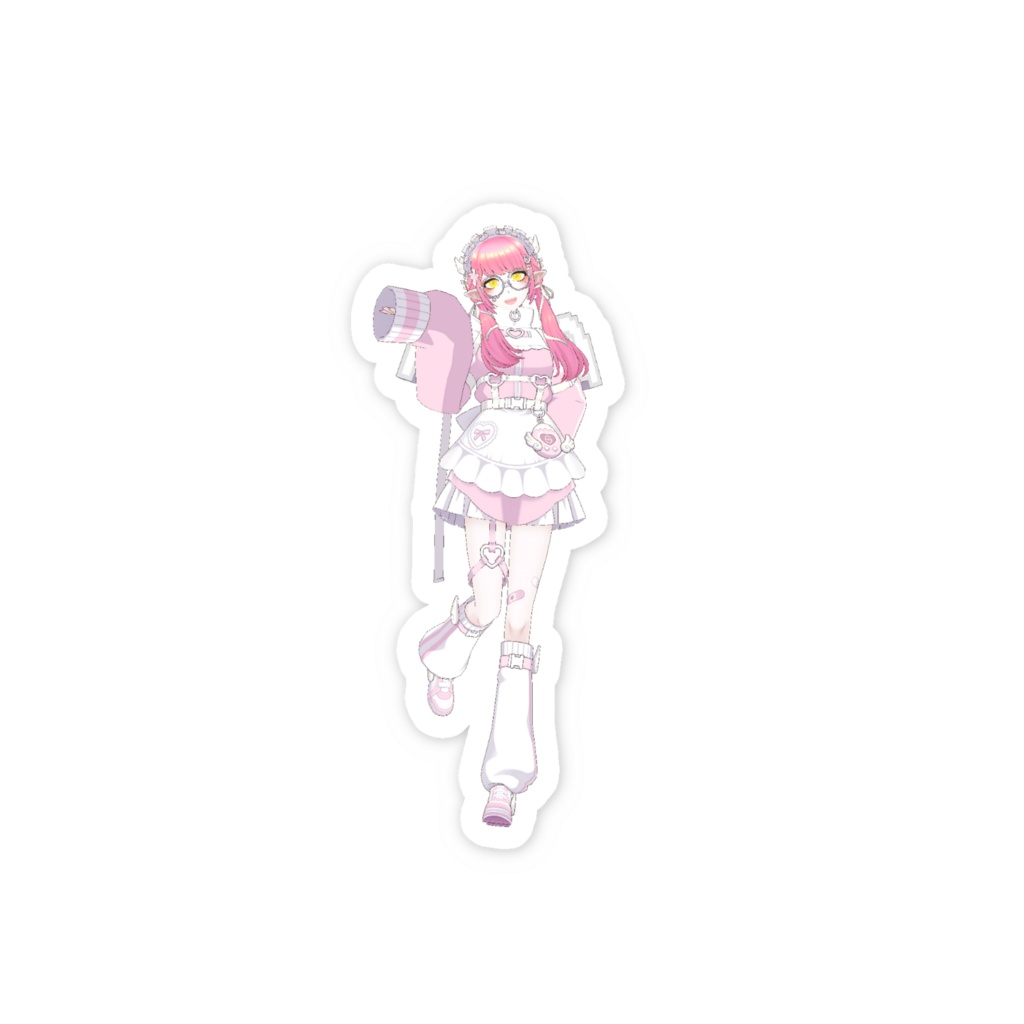 【夢野 サラ】3月生誕祭記念日-スマホステッカー-G0992
