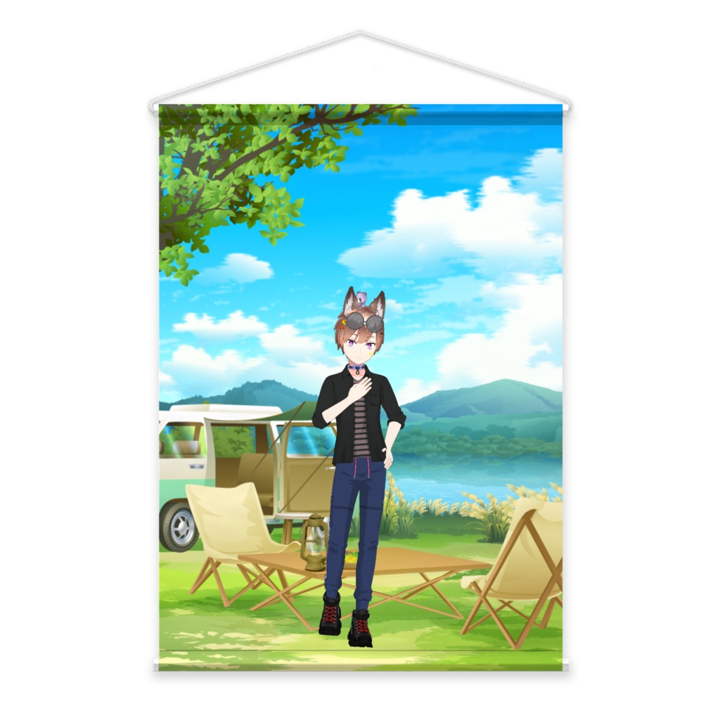 【ルカくん】3月生誕祭記念日-タペストリー-G0981