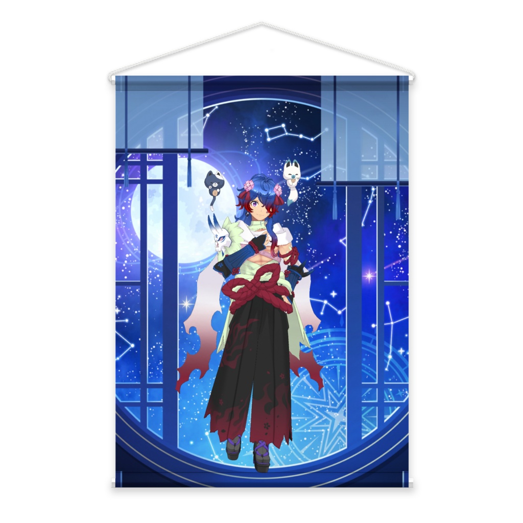 【真樹野冬夜】3月生誕祭記念日-タペストリー-G0974