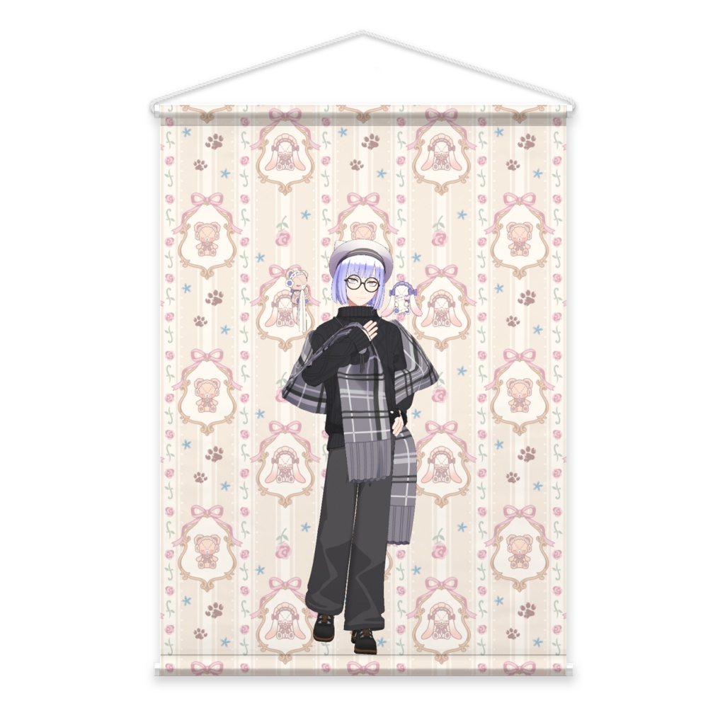 【ネコロ・りんご】3月生誕祭記念日-タペストリー-G0926