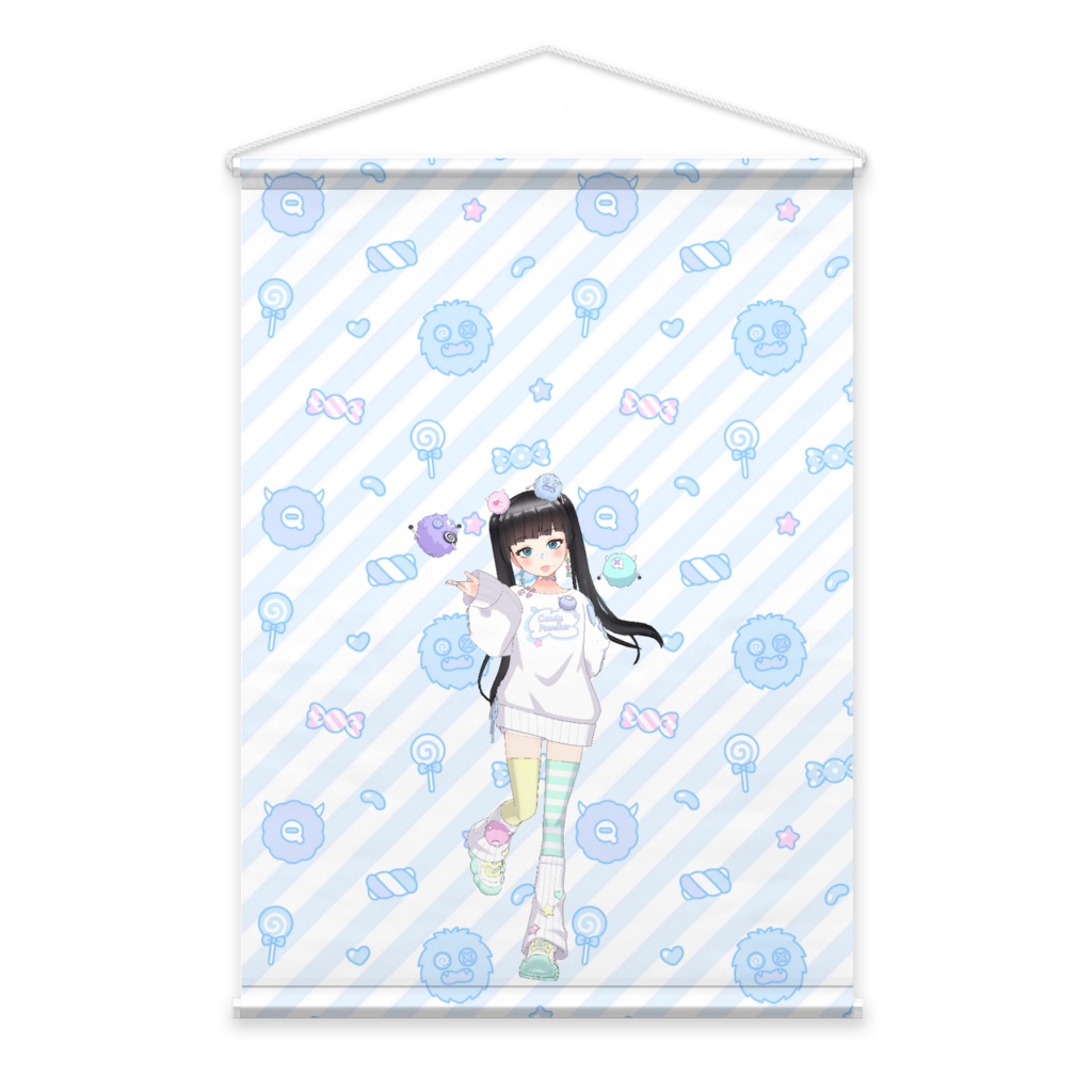 【千茶（せちゃ）】3月生誕祭記念日-タペストリー-G0895