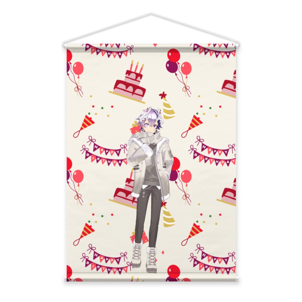 【あくあ】3月生誕祭記念日-タペストリー-G0882