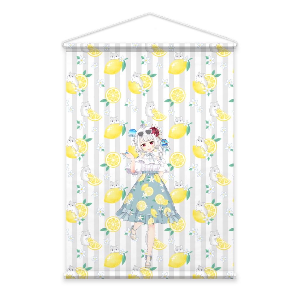 【稲荷川つゆり@321】3月生誕祭記念日-タペストリー-G0869