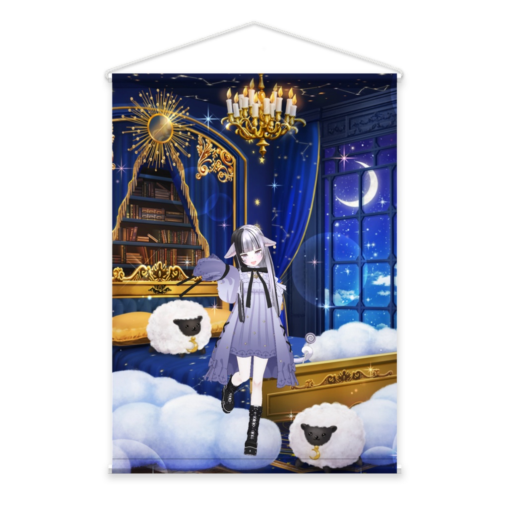 【白雲めんこ】3月生誕祭記念日-タペストリー-G0845