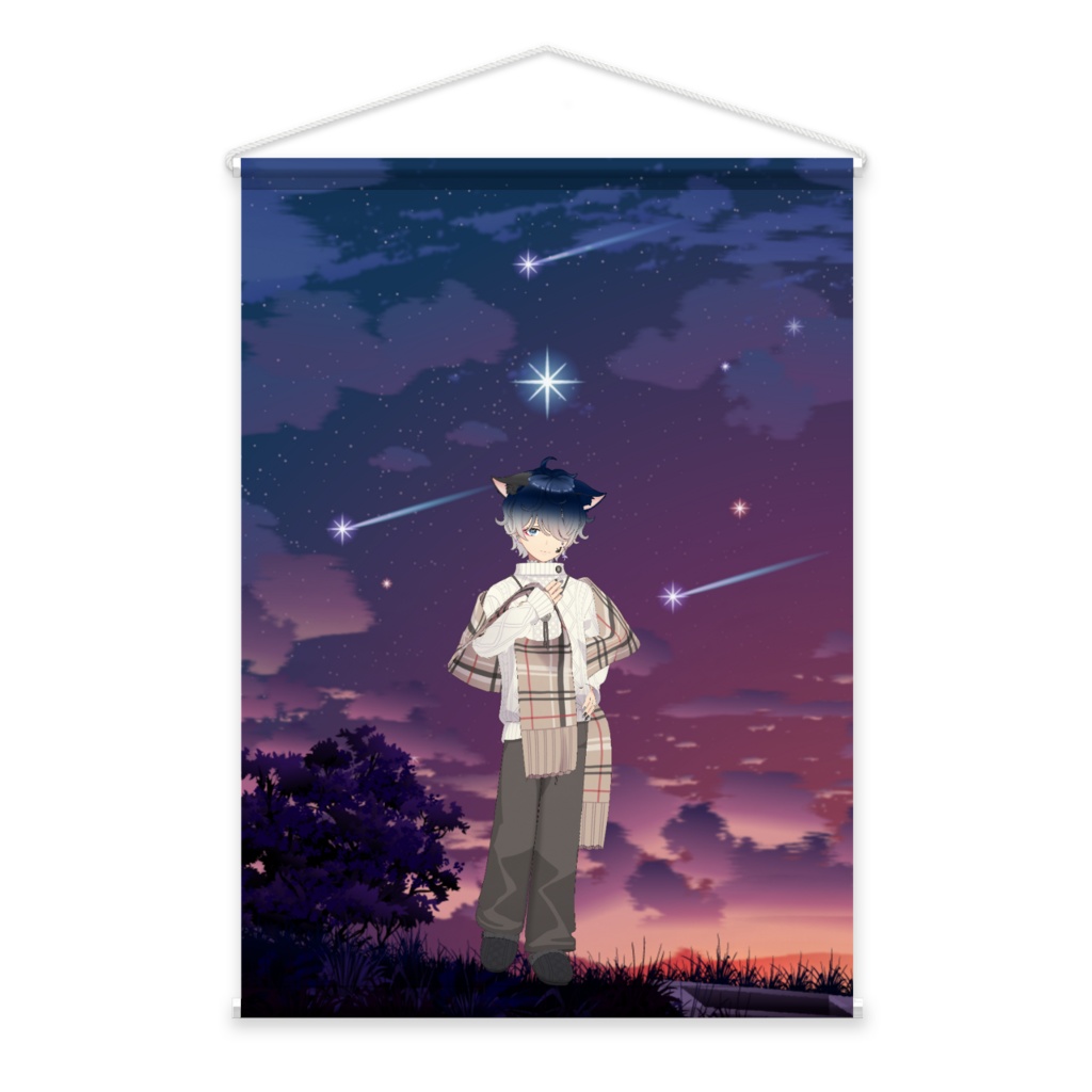 【星宮雫】3月生誕祭記念日-タペストリー-G0834