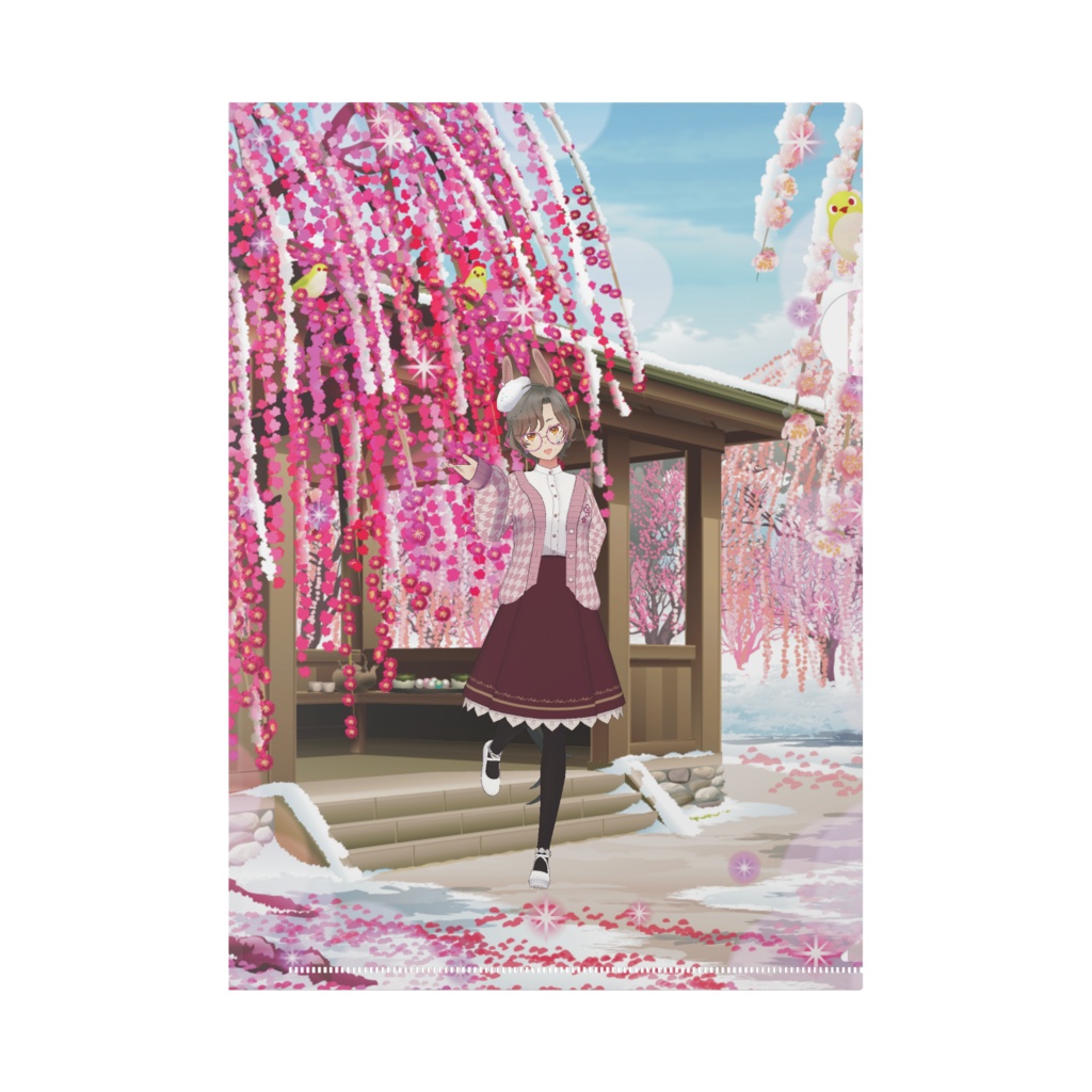【華白 シフォン】3月生誕祭記念日-クリアファイル-G0828