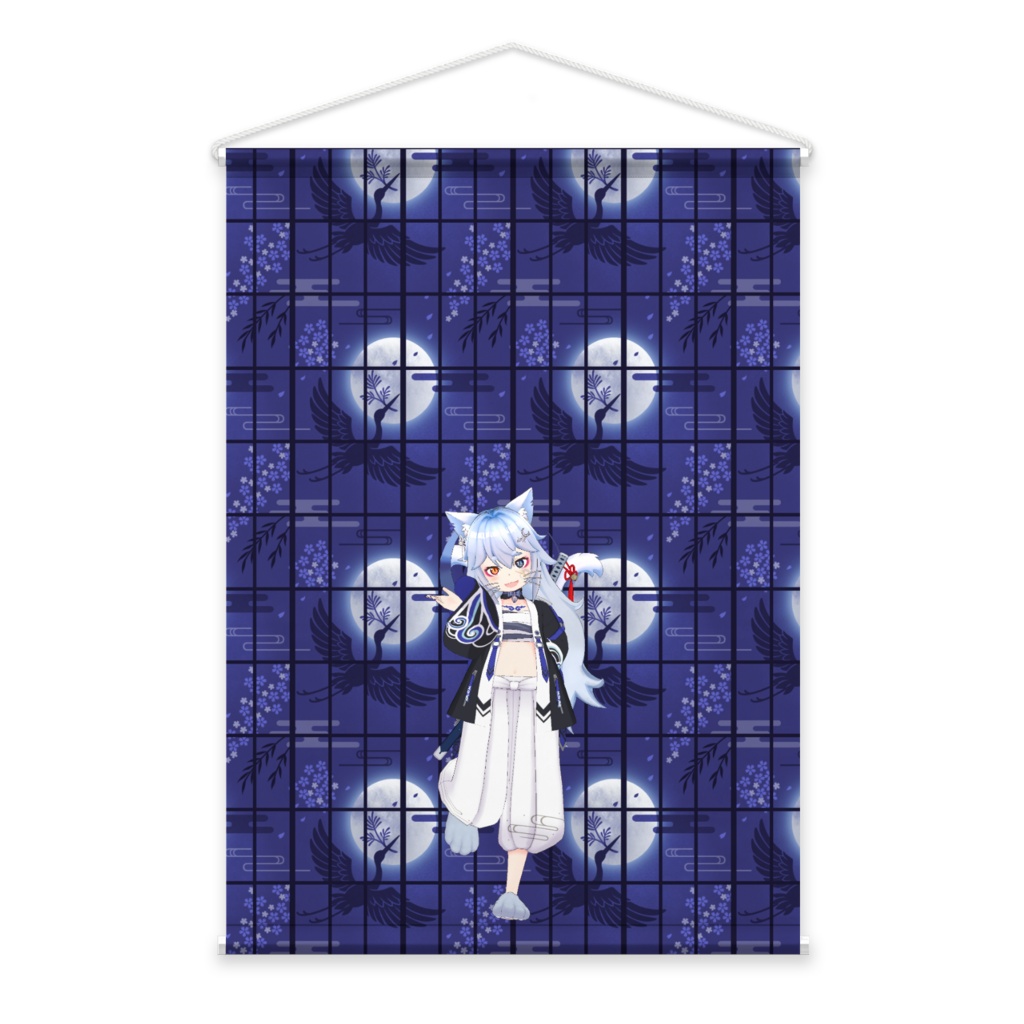 【超絶無敵猫ぬっぷー】3月生誕祭記念日-タペストリー-G0821