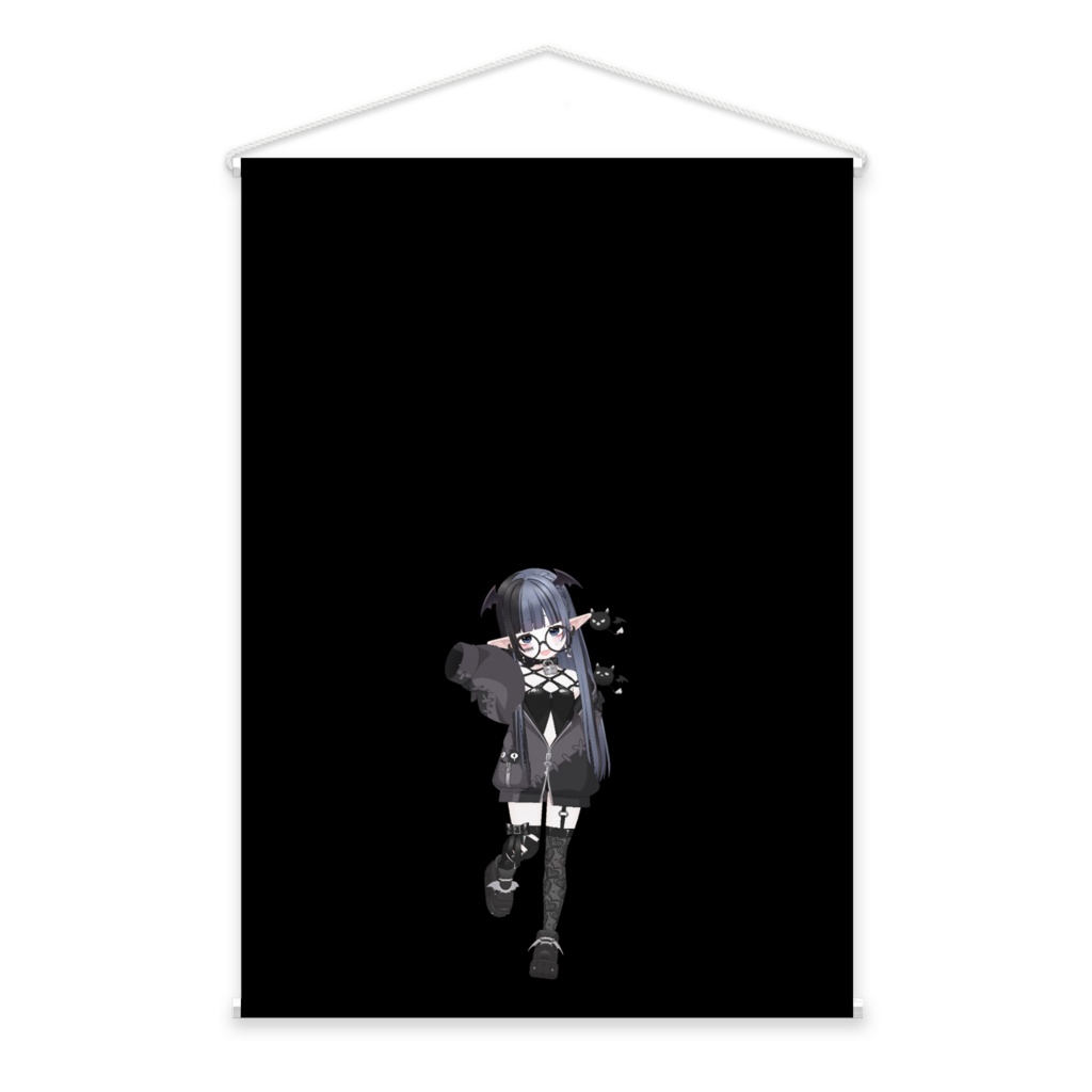 【♱ 夜闇 ねむ ♱】3月生誕祭記念日-タペストリー-G0805