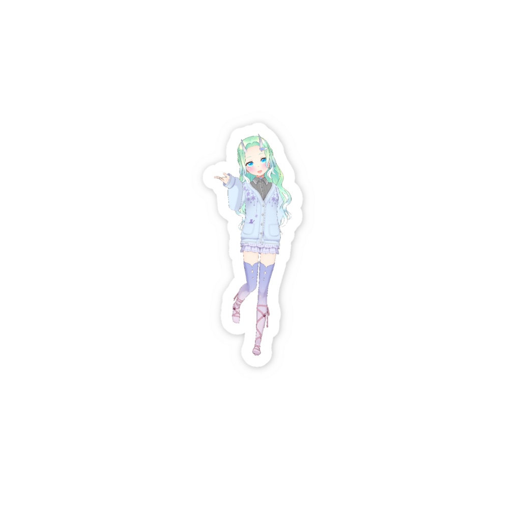 【Miqa】3月生誕祭記念日-スマホステッカー-G0788