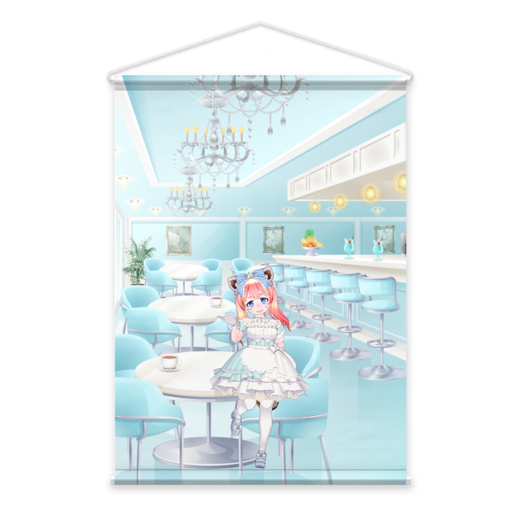 【うめころもっち】3月生誕祭記念日-タペストリー-G0780