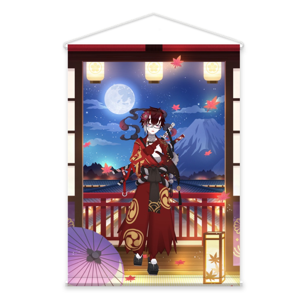 【白咲 こぎちゅね】3月生誕祭記念日-タペストリー-G0776