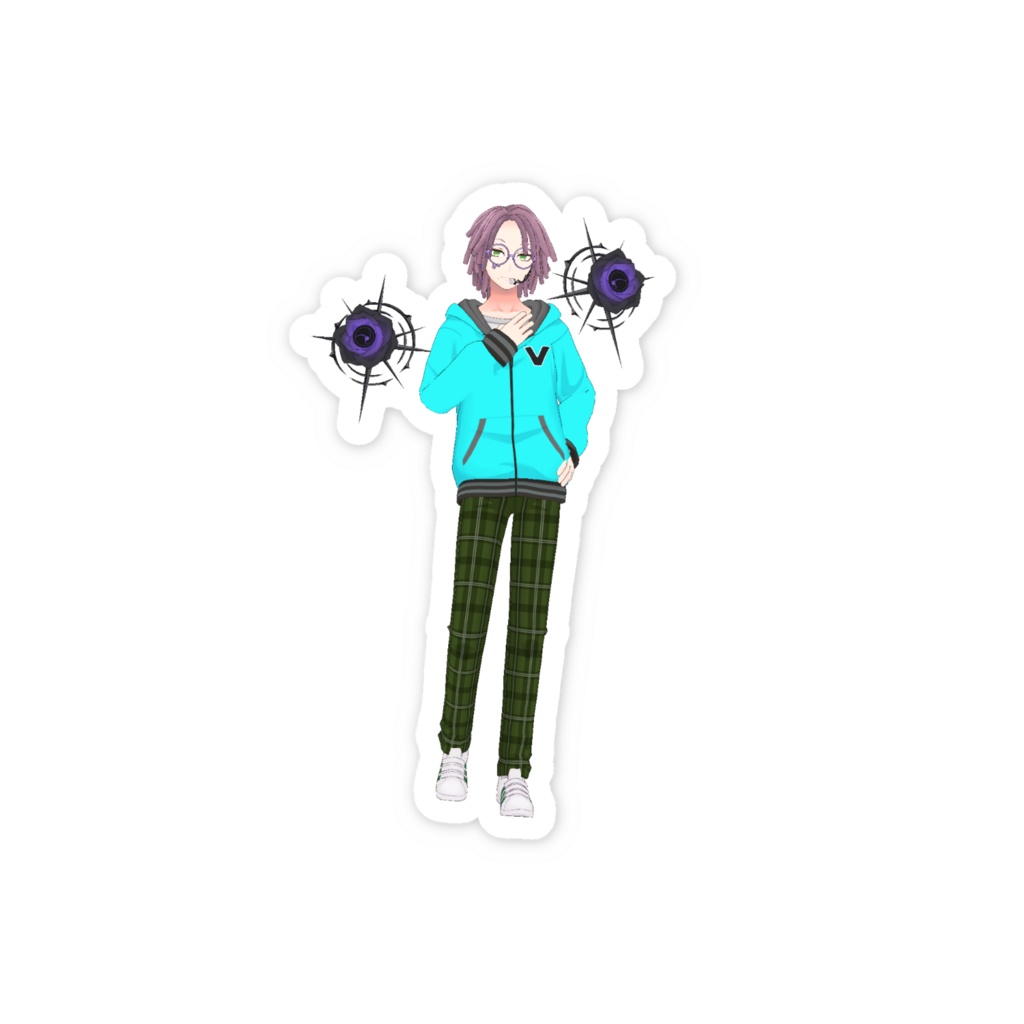 【山谷健次郎 (仮)】3月生誕祭記念日-スマホステッカー-G0745