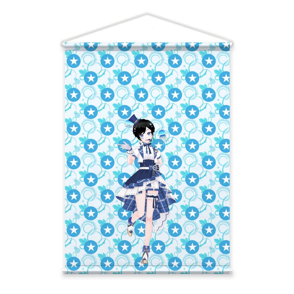 【煤雪 弥生】3月生誕祭記念日-タペストリー-G0740