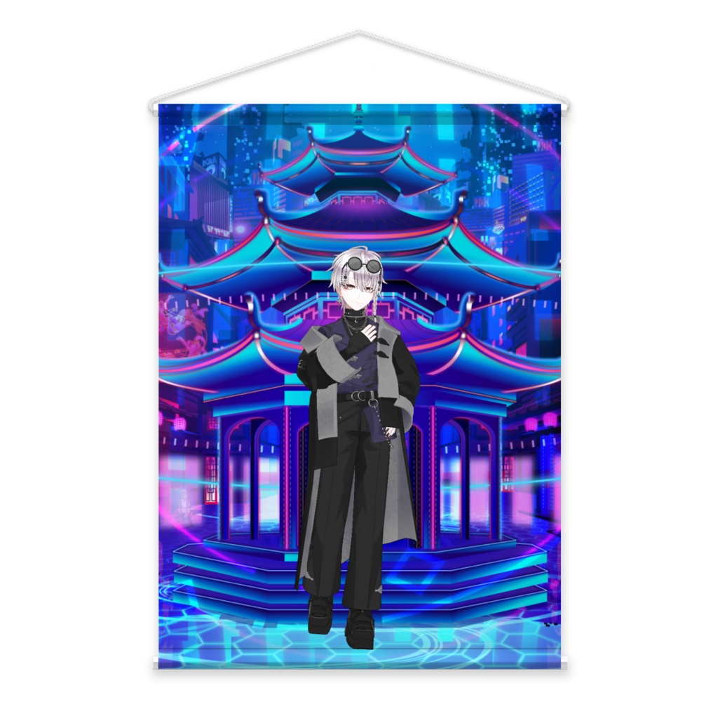 【尾玖羽しみる】3月生誕祭記念日-タペストリー-G0707