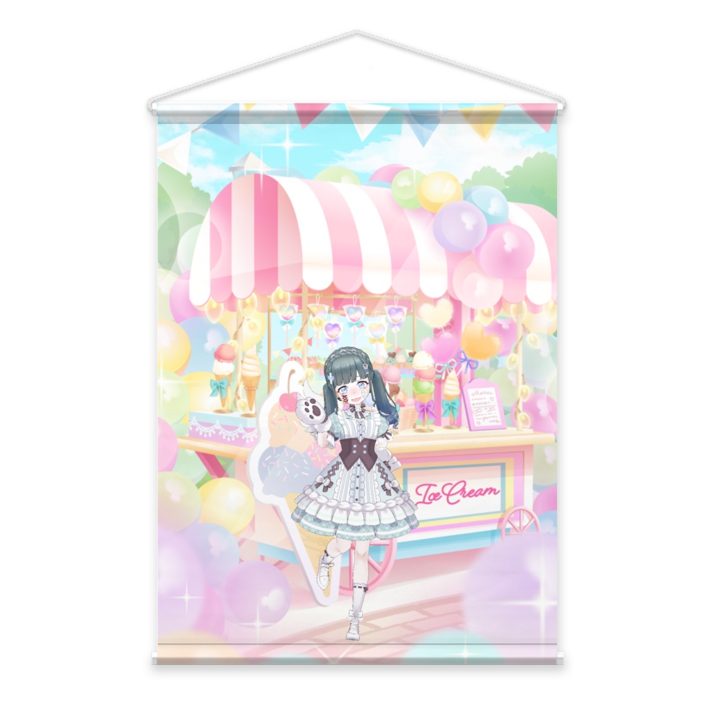 【七海みんと】3月生誕祭記念日-タペストリー-G0701