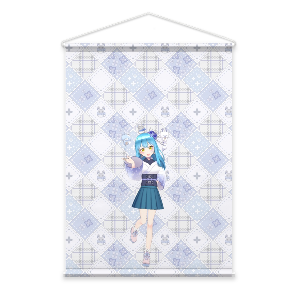 【水星みずほし）アクア】3月生誕祭記念日-タペストリー-G0697