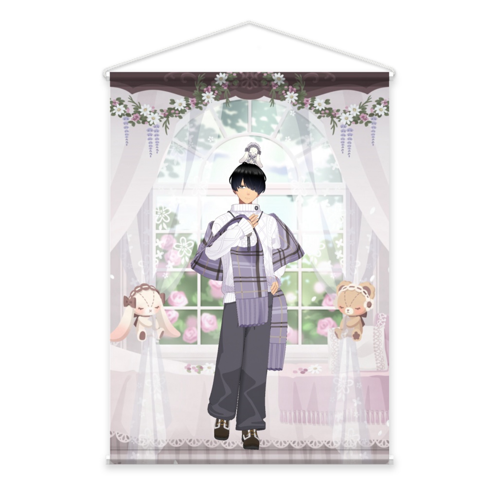 【やっちょめ】3月生誕祭記念日-タペストリー-G0686