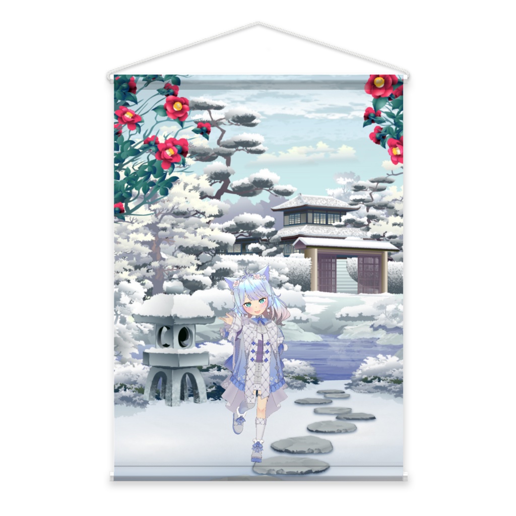 【月影.蒼空】3月生誕祭記念日-タペストリー-G0684