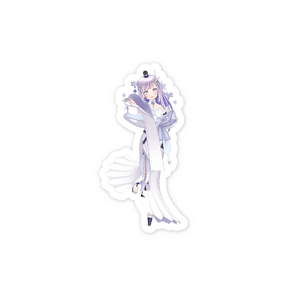 【雪待雫乃】3月生誕祭記念日-スマホステッカー-G0657