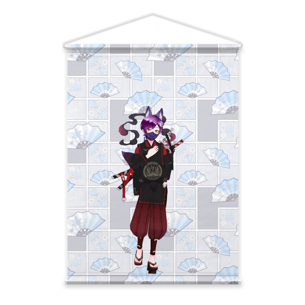 【紫葵】3月生誕祭記念日-タペストリー-G0612