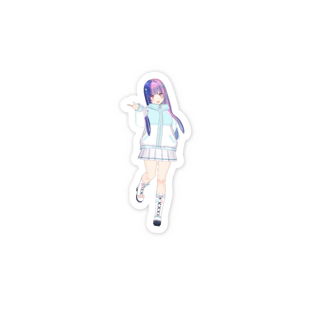【泡白ラムネ】3月生誕祭記念日-スマホステッカー-G0604