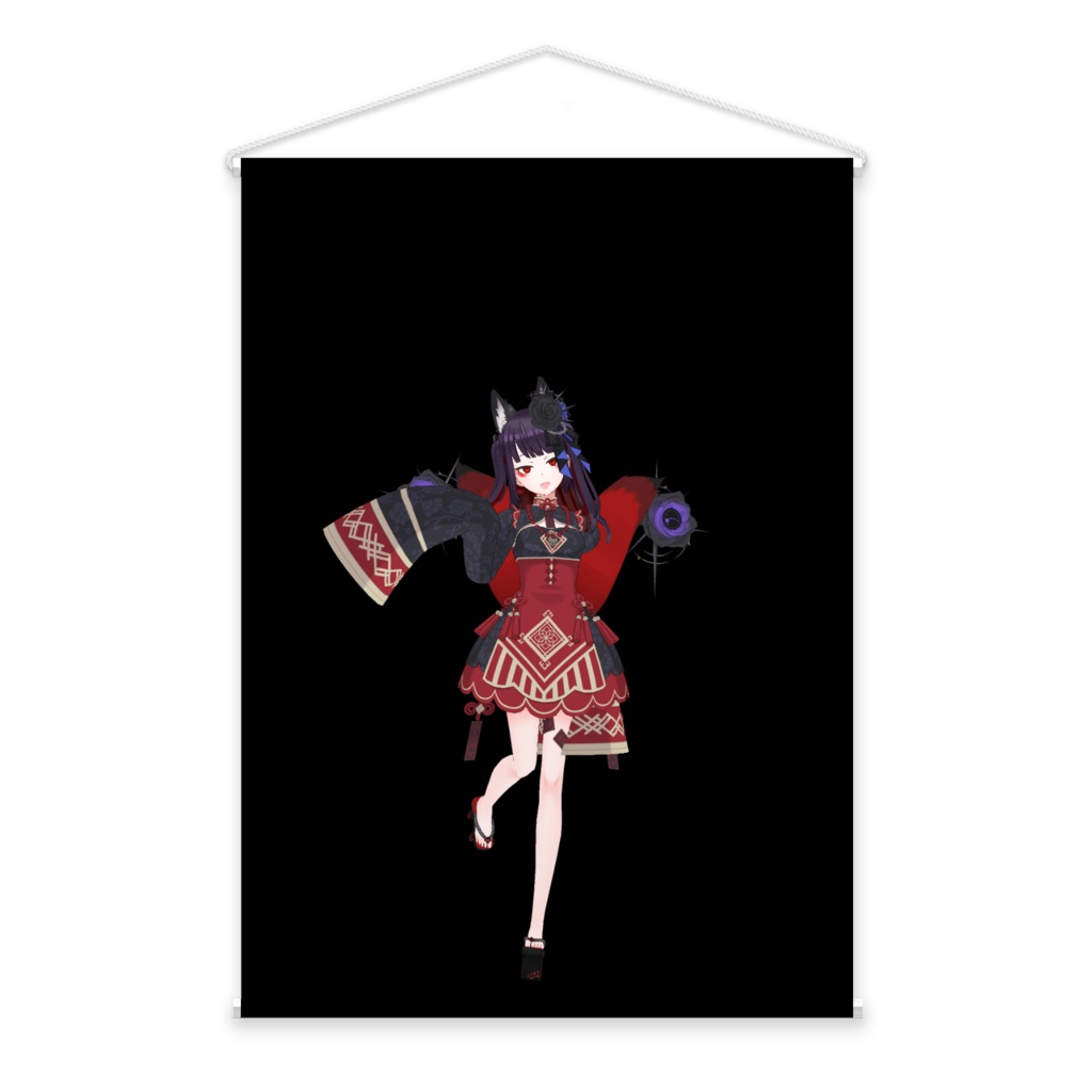 【月篠 鈴】3月生誕祭記念日-タペストリー-G0590