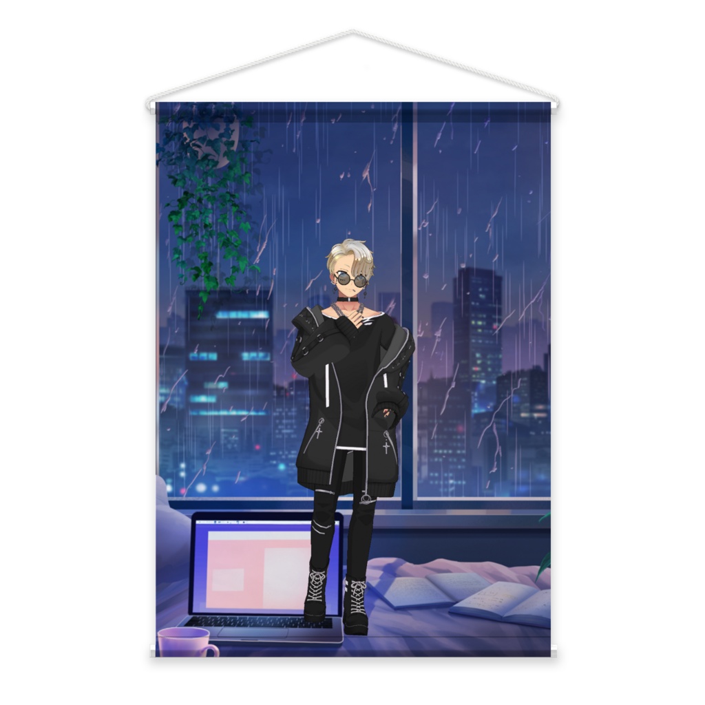 【SAKU】3月生誕祭記念日-タペストリー-G0575