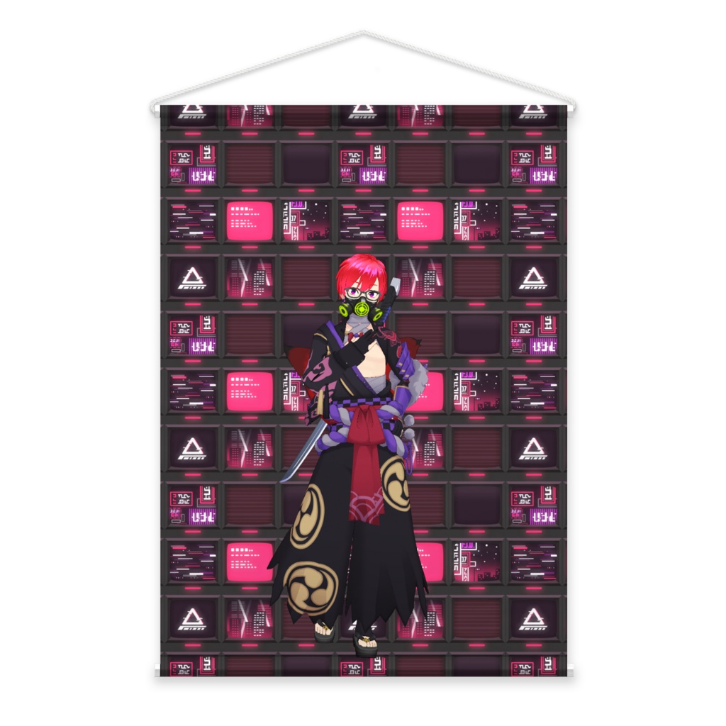 【和雁見　深重】3月生誕祭記念日-タペストリー-G0537