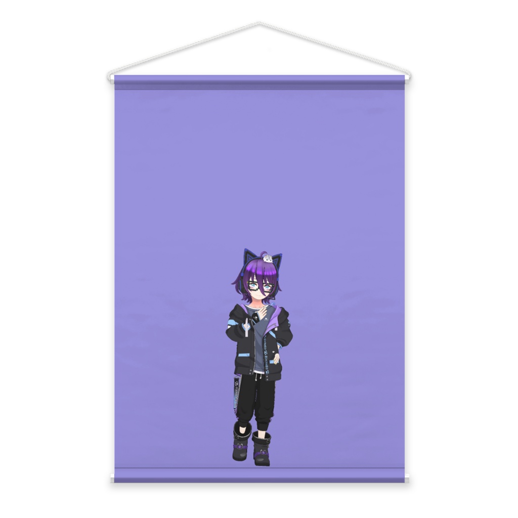 【りくにゃん】3月生誕祭記念日-タペストリー-G0510