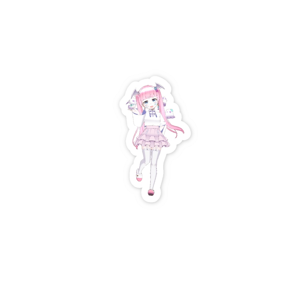 【ふわたあめ】3月生誕祭記念日-スマホステッカー-G0482