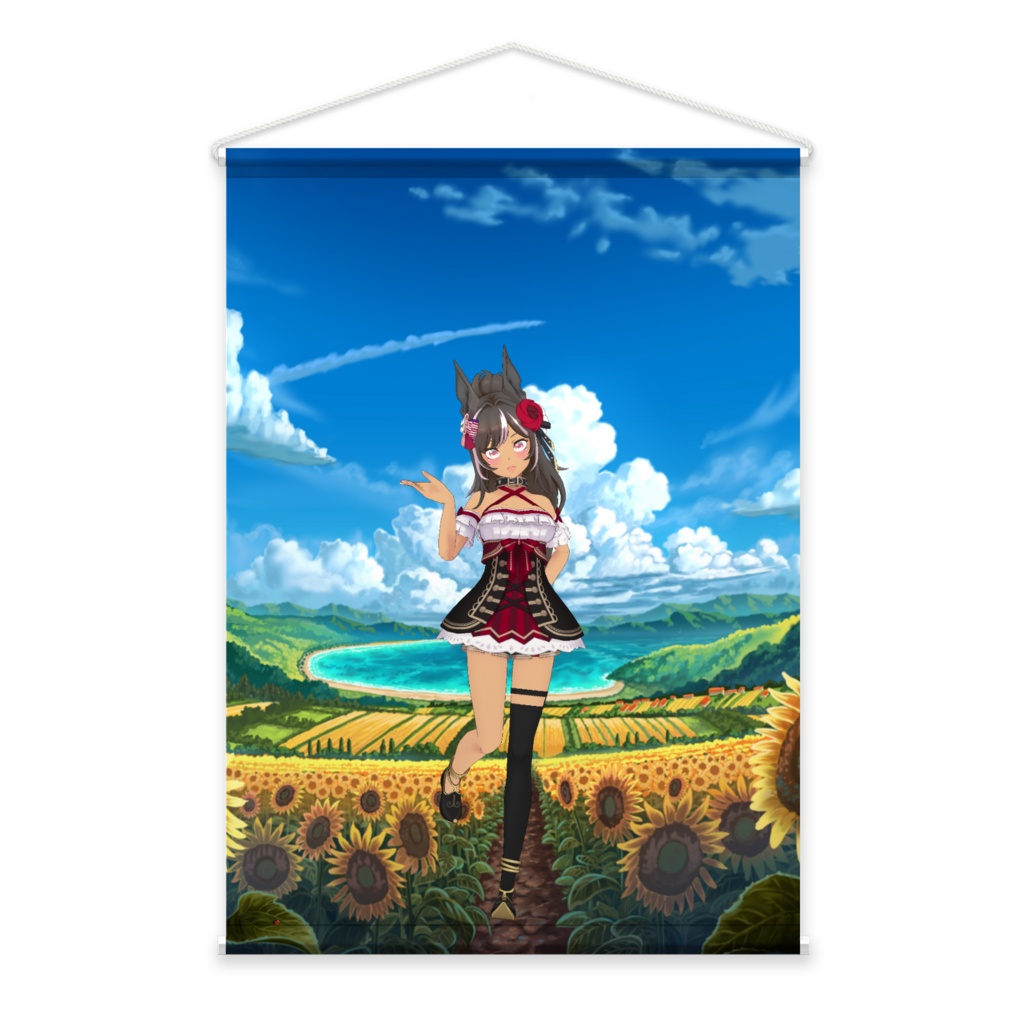 【タマチャンブラック】3月生誕祭記念日-タペストリー-G0477