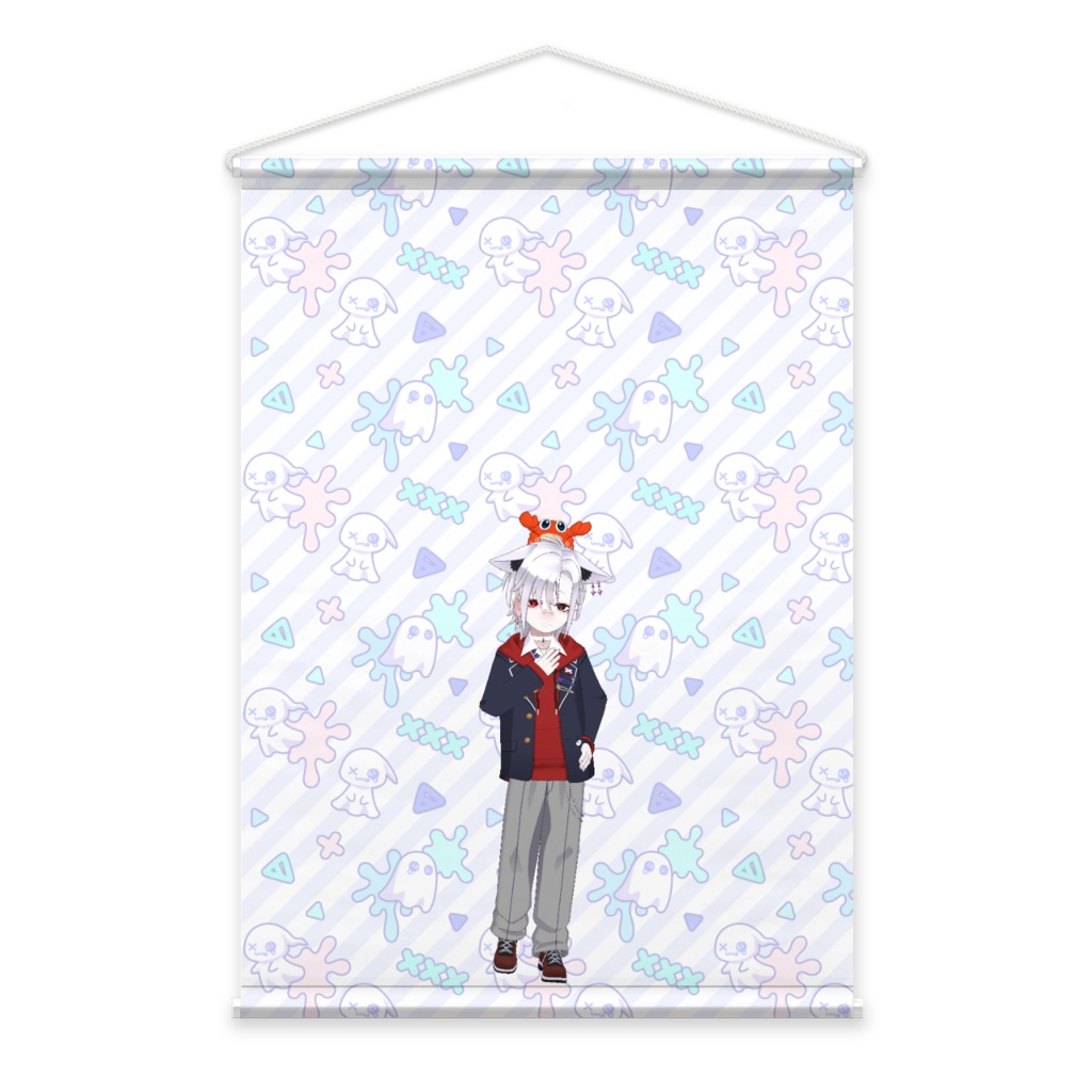 【カニ】3月生誕祭記念日-タペストリー-G0474