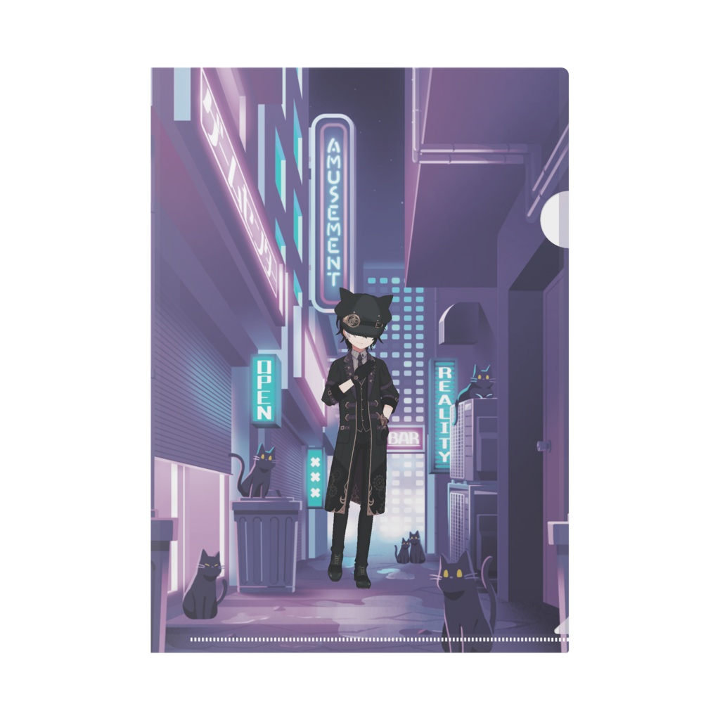 【猫真黒夢】3月生誕祭記念日-クリアファイル-G0461