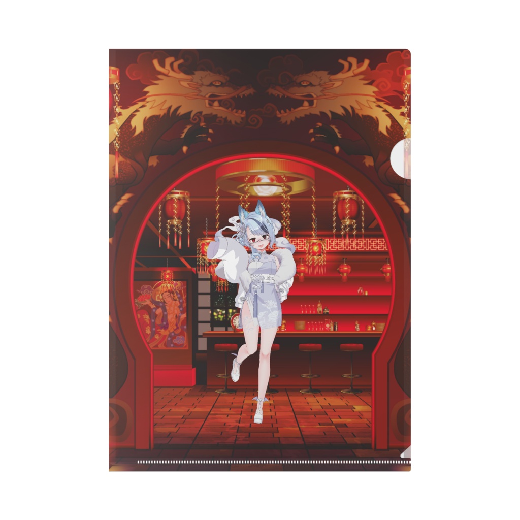 【稲荷あくあ】3月生誕祭記念日-クリアファイル-G0446