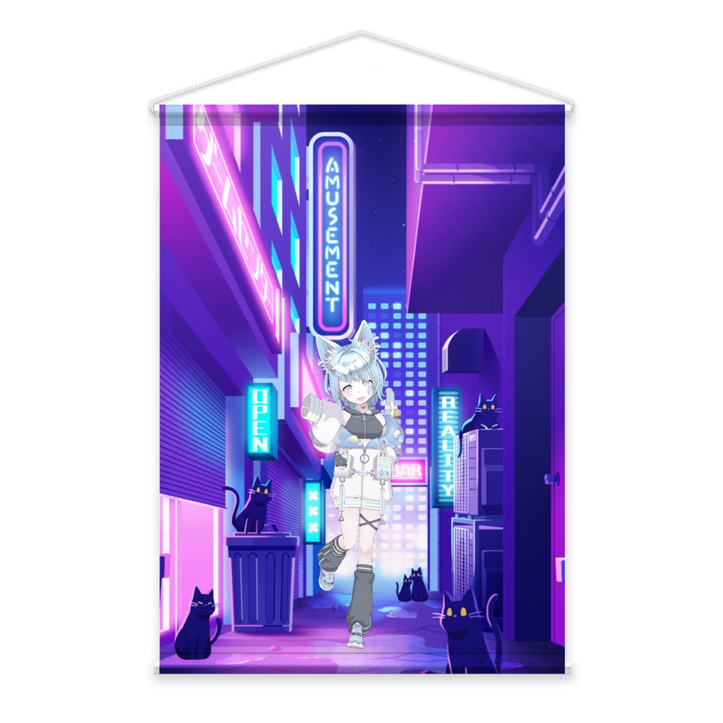 【御蒼空くぅ】3月生誕祭記念日-タペストリー-G0422