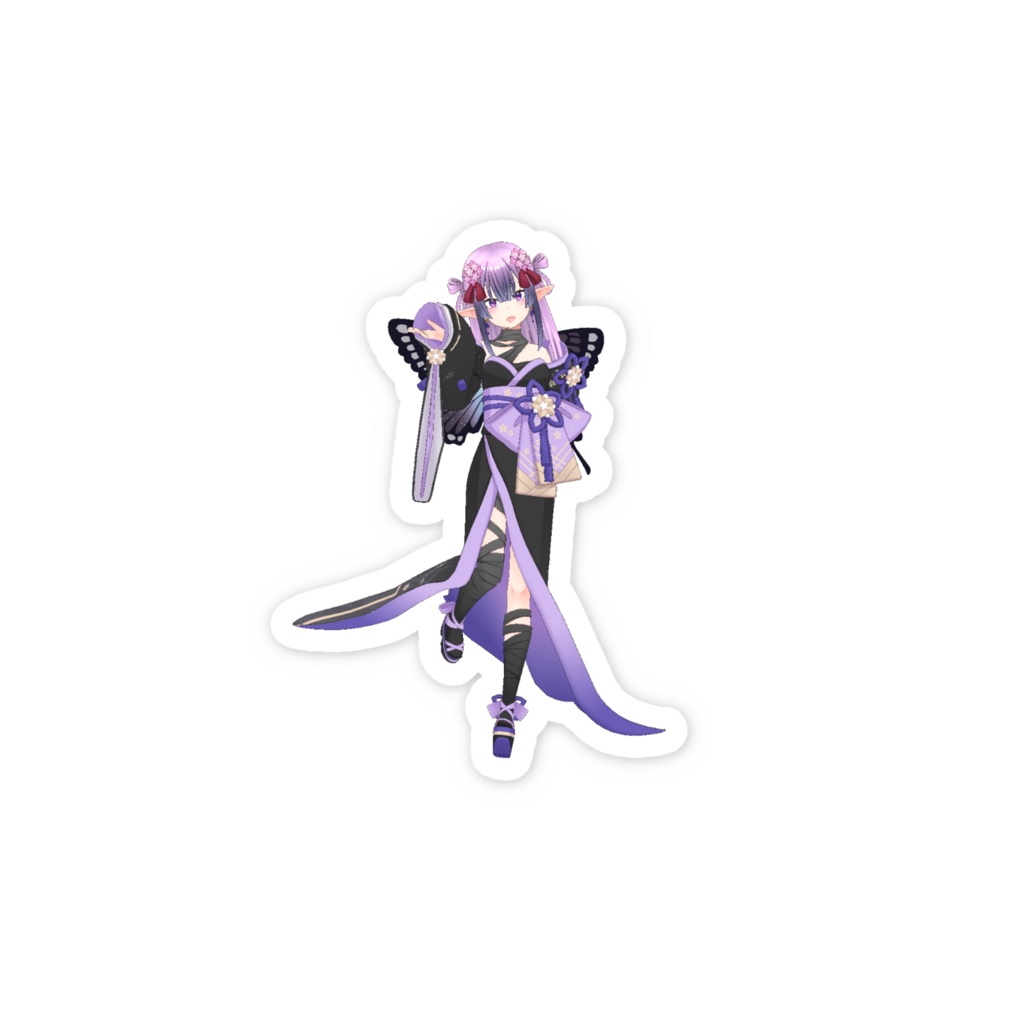 【夜桜ハル】3月生誕祭記念日-スマホステッカー-G0416