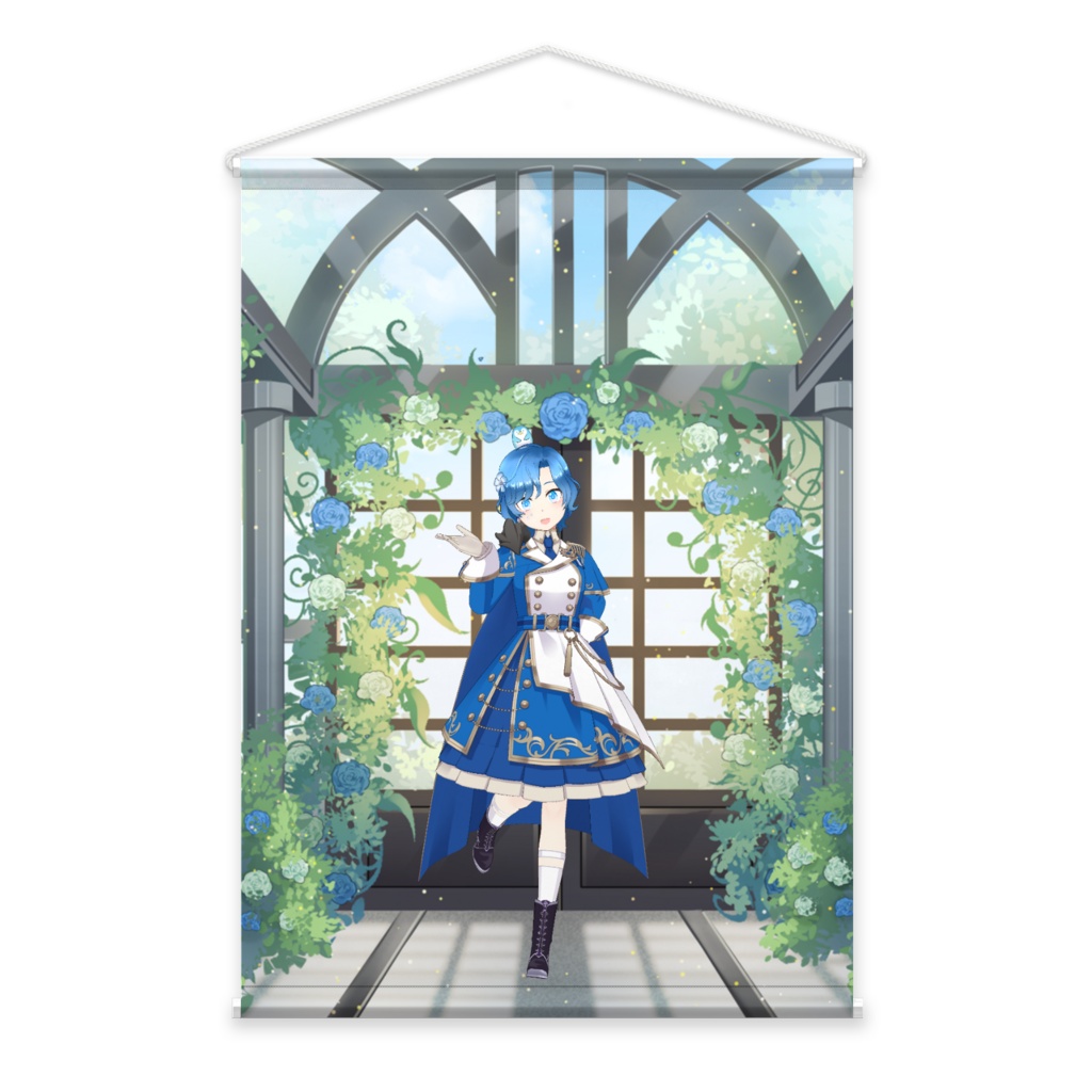 【藍白 凪】3月生誕祭記念日-タペストリー-G0399