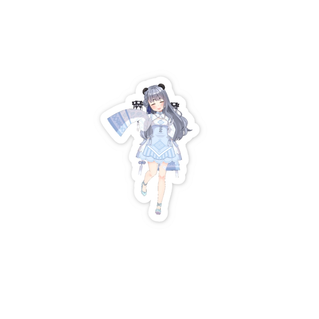 【笹喰 パンダ】3月生誕祭記念日-スマホステッカー-G0375