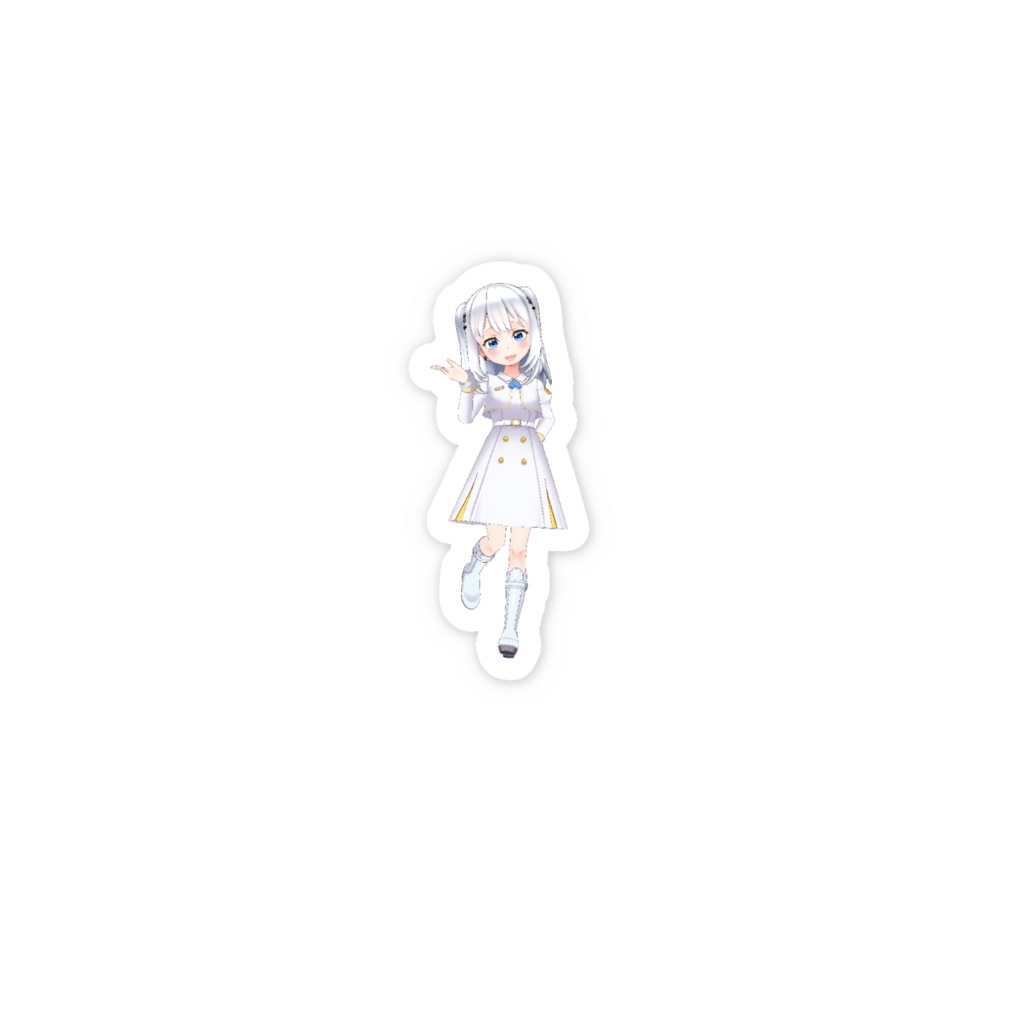 【瑠璃】3月生誕祭記念日-スマホステッカー-G0372