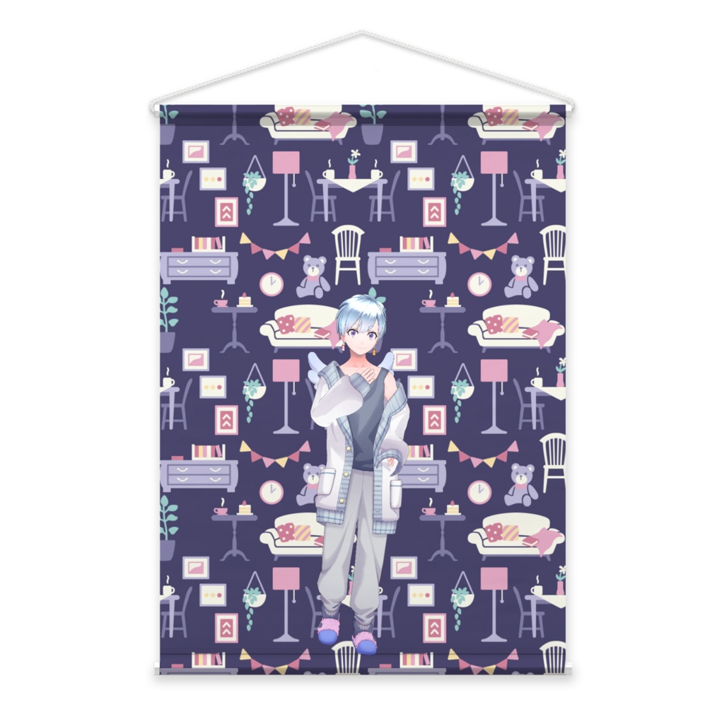 【ゆう】3月生誕祭記念日-タペストリー-G0365