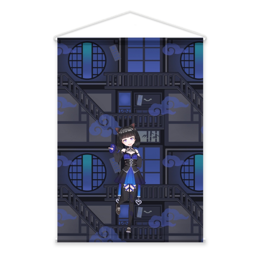 【かむにゃん】3月生誕祭記念日-タペストリー-G0360