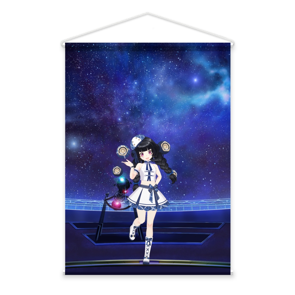 【月見 璃々花】3月生誕祭記念日-タペストリー-G0354